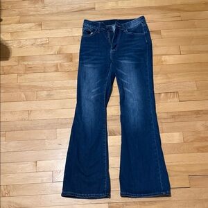 Classic Women’s Dark Blue Flared Jeans
